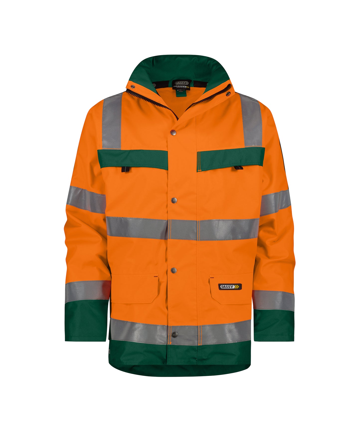 DASSY® Atlantis DASSY Orange fluo/vert bouteille 4XL