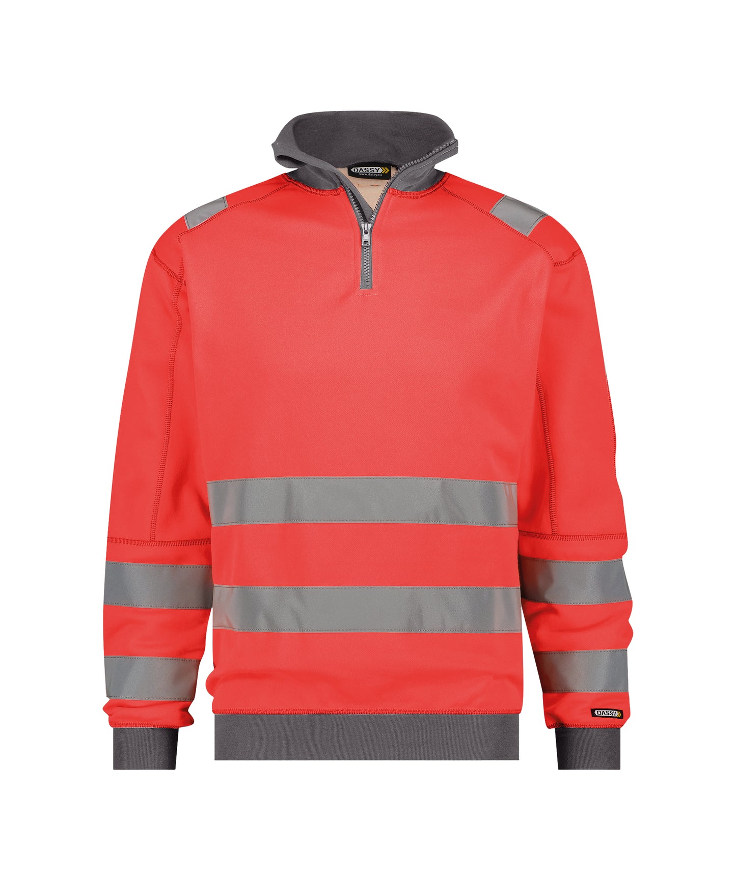 DASSY® Denver DASSY Rouge fluo/gris ciment 4XL