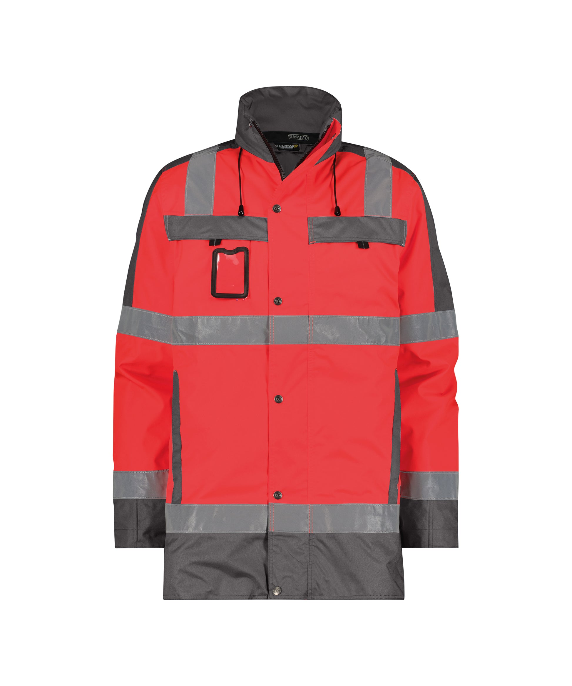 DASSY® Limasol DASSY Rouge fluo/gris ciment XS