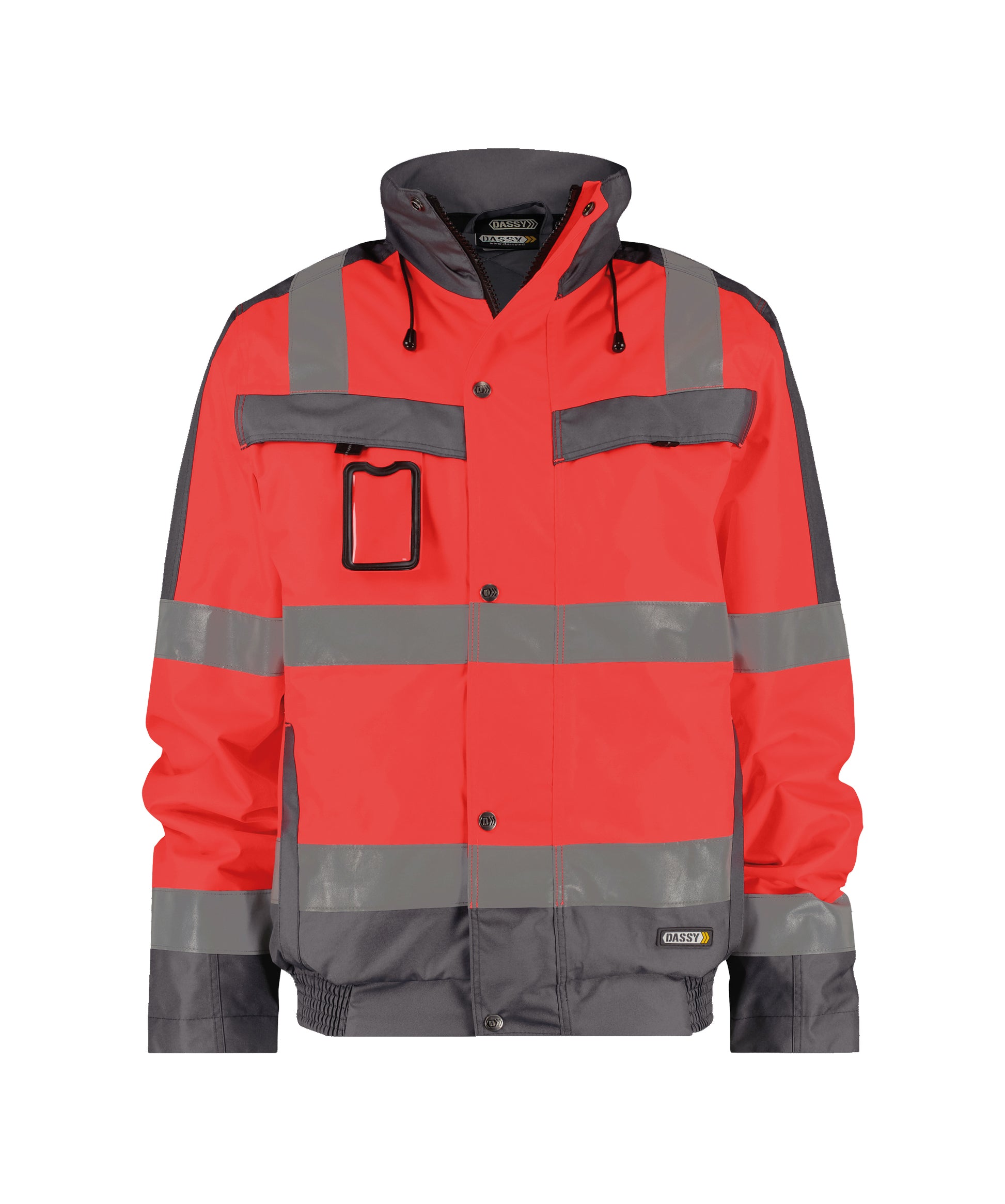 DASSY® Lima DASSY Rouge fluo/gris ciment 4XL