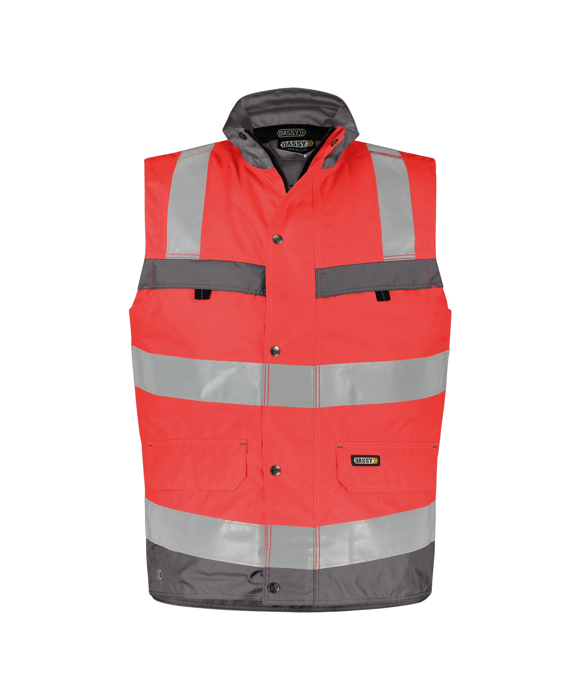 DASSY ® Bilbao DASSY Rouge fluo/gris ciment XS
